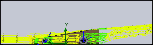 A flow simulatoin of the basic CO2 racer